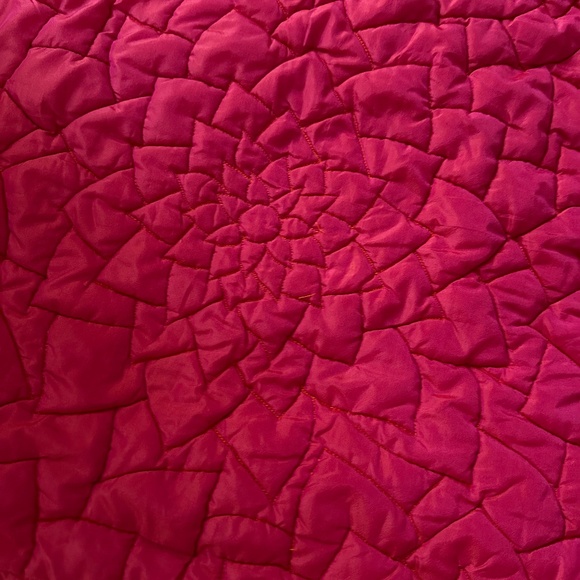 Pink and Orange Decorative Pillowcase and BedSkirt - Full Sz - Picture 3 of 4